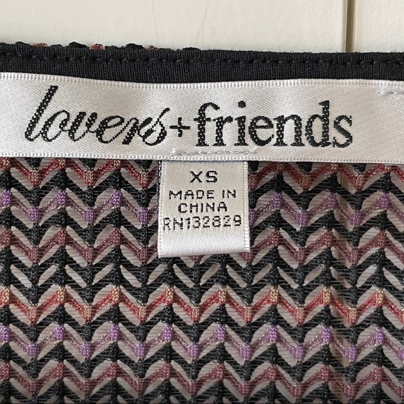 Lovers + Friends Sway Chevron Mesh Mini Dress - Picture 7 of 11